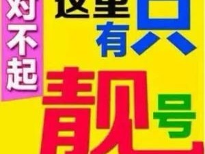 上海手机靓号代理渠道，满足你的个性化需求上海手机靓号网站